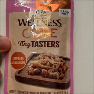 A photo of Wellness Core Tiny Tasters for kittens