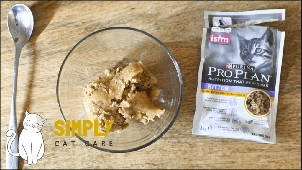 Purina Pro Plan tender pieces with chicken in jelly (presentation).