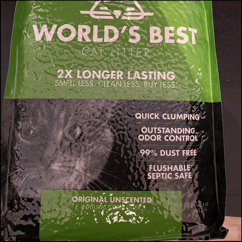 World's Best cat litter packaging