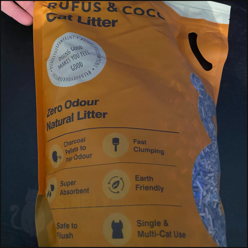 Rufus and Coco cat litter