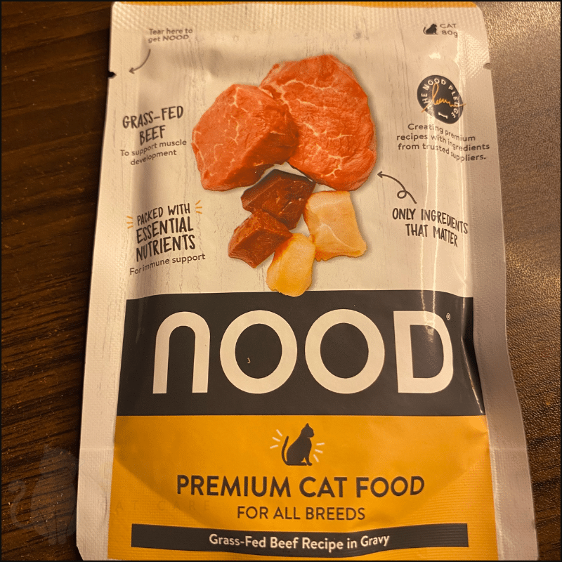 Close up of Nood wet cat food