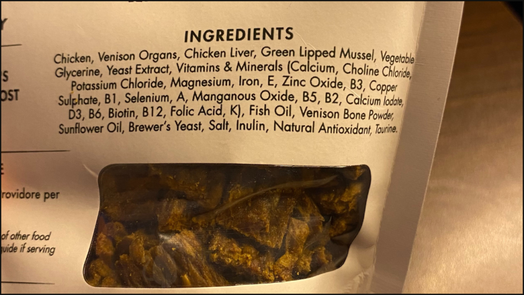 Providore cat food ingredient list 