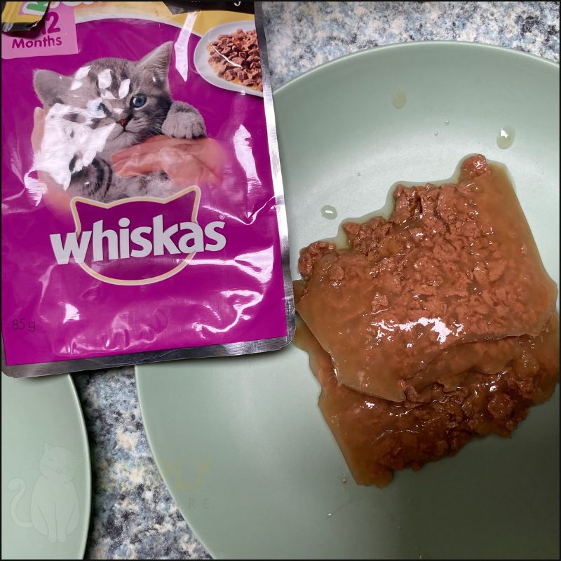 Whiskas wet kitten food (close up look)