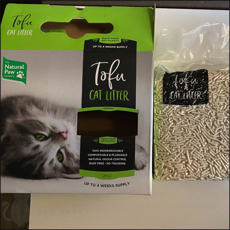 Front label of Natural Paw Company tofu cat litter (C) Simply Cat Care