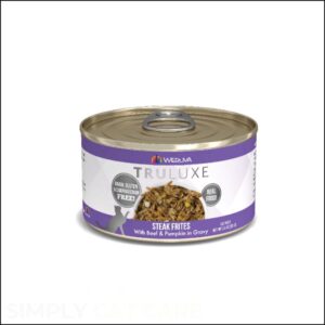 Can of Weruva Truluxe wet cat food.