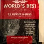 World's Best multiple cat litter.